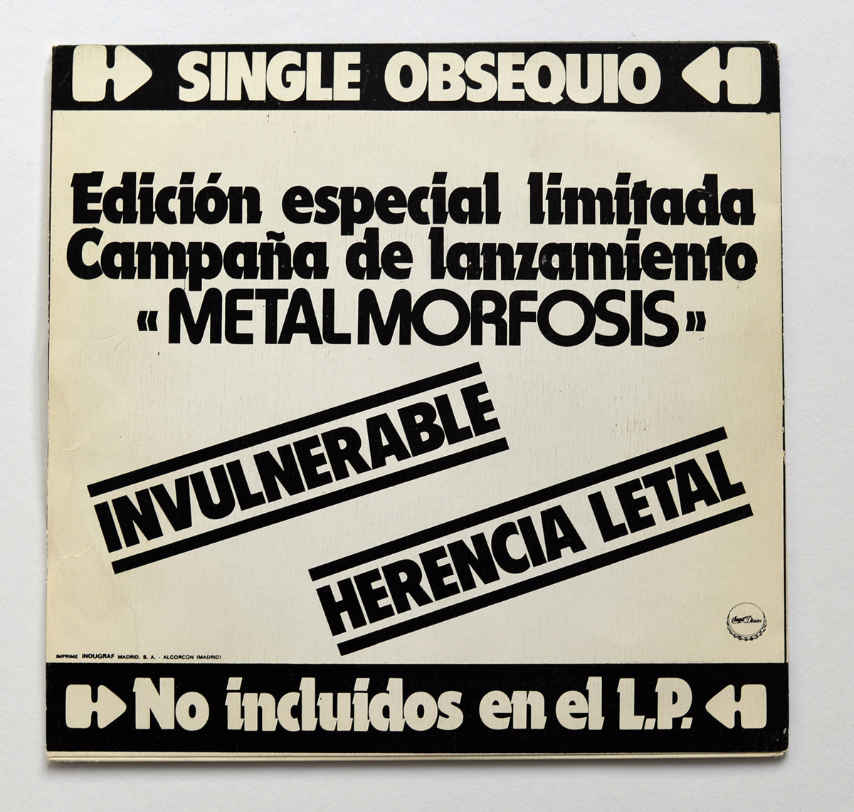 High Resolution Photo #8 BARON ROJO Metalmorfosis incl Single Limited Edition 